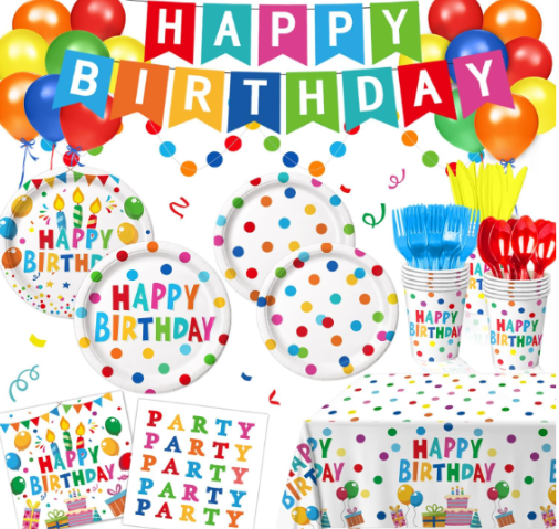 Happy Birthday" PARTY PACK for 4