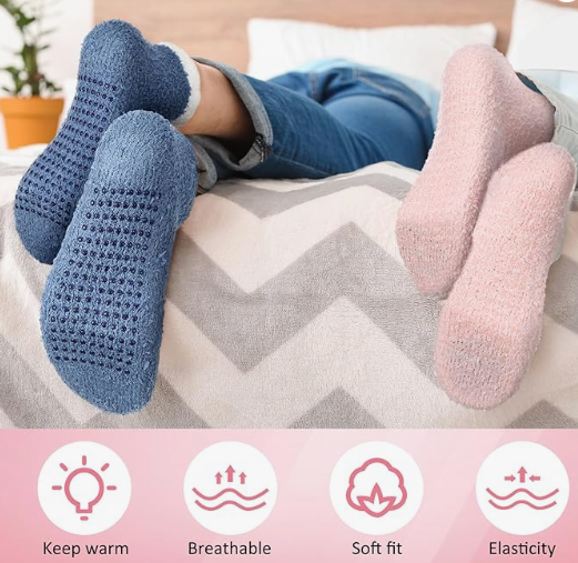 Fuzzy Grip Socks (1 pair)