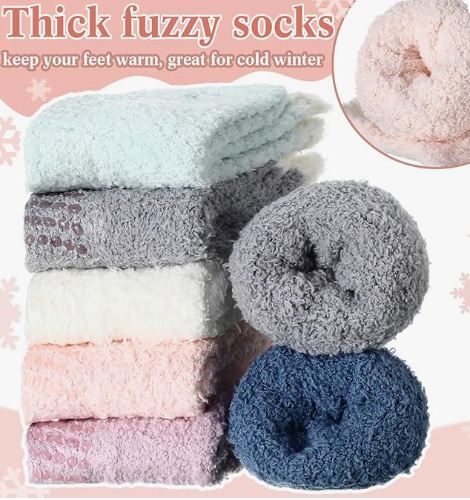 Fuzzy Grip Socks (1 pair)